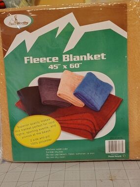 Source Unknown Fleece Blanket - Rust Orange